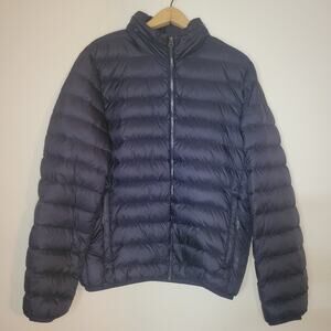 Tumi Pax Men's Preston Down Packable Jacket/Neck Pillow Navy Size Medium